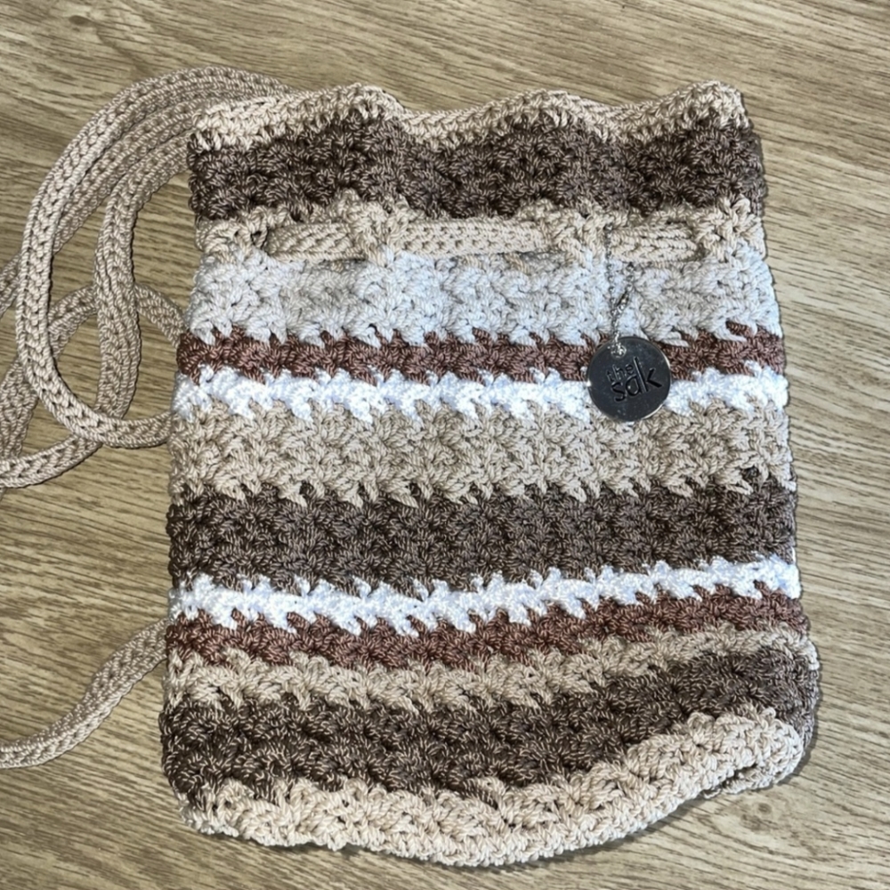 The Sak Mini Crochet Backpack Purse